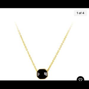 Gorjana black onyx power gemstone necklace